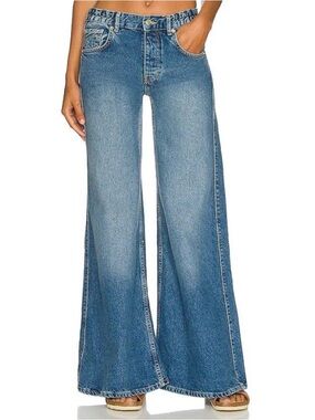 NWT We The Free Lovefool Low Rise Jean In Blue Jade Size 25